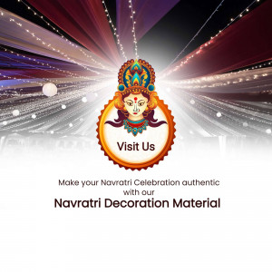 Navratri Celebration Banner Flyer For Twitter