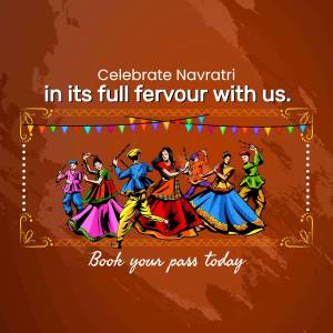 Navratri Celebration Poster Advertisement For Pinterest