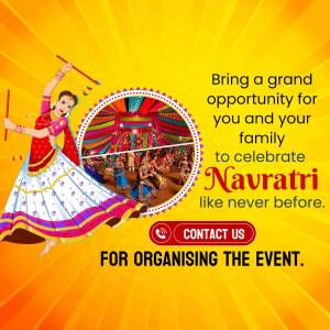 Navratri Celebration Event Template For Threads