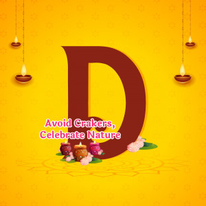Diwali message promoting eco-friendly celebration