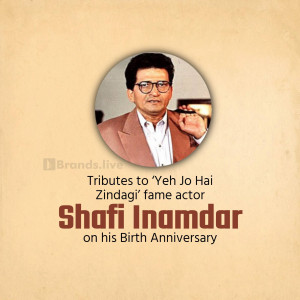 Shafi Inamdar Birthday Tribute Flyer For WhatsApp