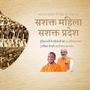 Empowered Women, Empowered State - Uttar Pradesh Poster For Pinterest