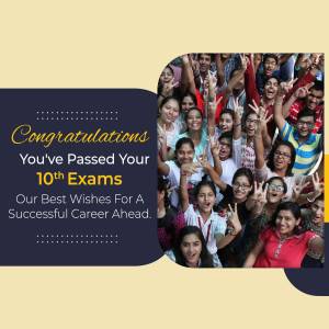 Group of students celebrating passing their 10th exams