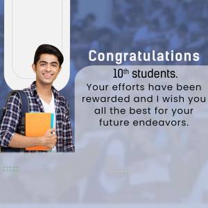 Congratulations To 10th Students Flyer For LinkedIn