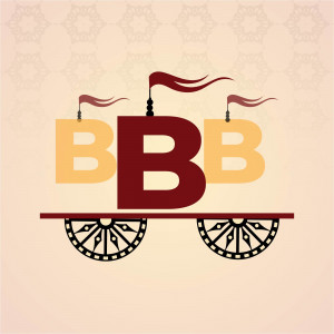 Logo featuring the letters BBB stylized as a train