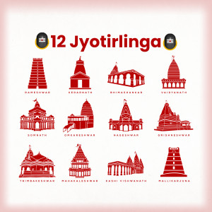 12 Jyotirlinga Temples Of India Promotional Banner For LinkedIn