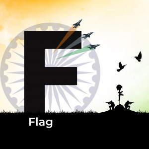Image depicting the Indian Air Force with the Indian flag and soldiers.