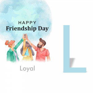 Watercolor illustration of diverse friends celebrating Friendship Day