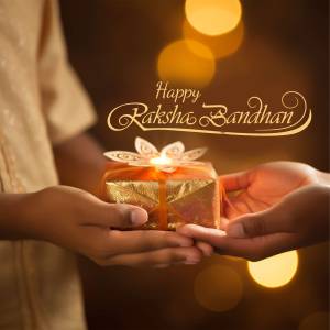 Happy Raksha Bandhan Gift Advertisement For WhatsApp