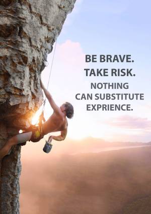 Rock Climbing Motivation Flyer For Pinterest