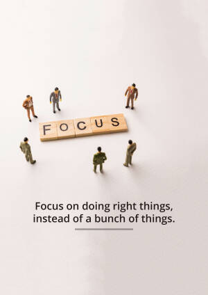 Focus On What Matters Banner For Telegram