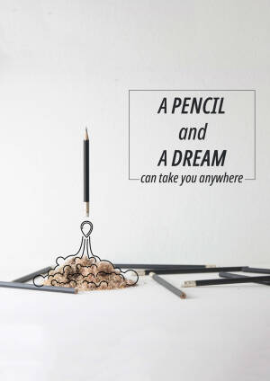 A Pencil And A Dream Creative Design For Snapchat