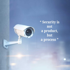 Security Camera With Quote Promotional Banner For Instagram