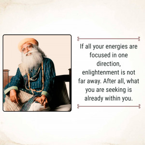 Sadhguru - Focus And Enlightenment Marketing Image For Telegram