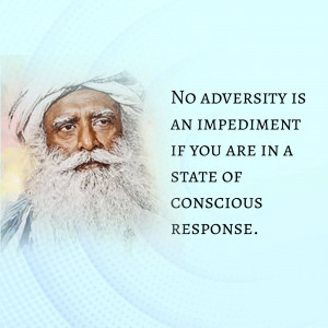 Sadhguru - No Adversity Banner For Instagram