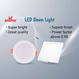 HOSPER LED Down Light - Round and Square options