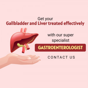 Gallbladder And Liver Treatment Business Poster For Facebook