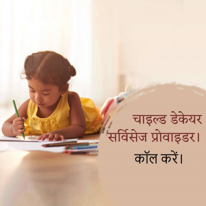A young girl focused on coloring with crayons.