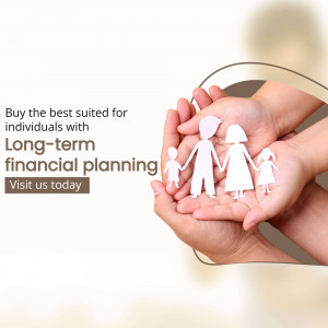 Hands holding paper cutouts of a family, representing financial security and long-term planning.