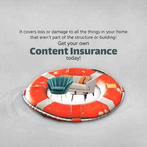 Content Insurance - Protect Your Belongings Advertisement For LinkedIn