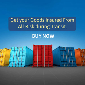 Cargo Insurance - Protect Your Goods Flyer For LinkedIn