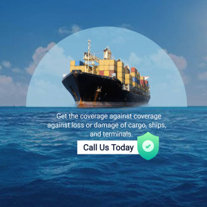 Cargo Ship Insurance Promotional Banner For LinkedIn
