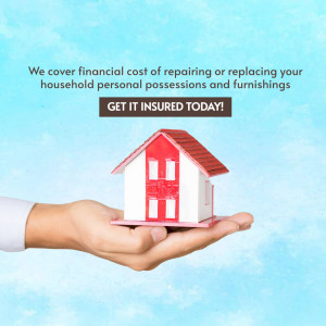 Home Insurance Protection Poster For Twitter