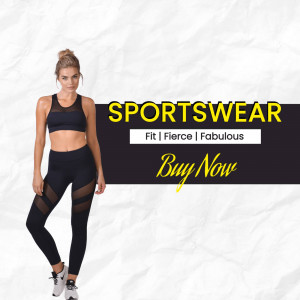 Stylish Sportswear Collection Business Poster For Facebook
