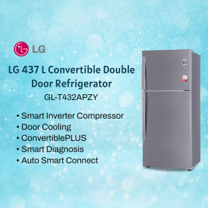 LG 437L Convertible Double Door Refrigerator - GL-T432APZY