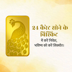 24 Carat Gold Biscuit Investment Flyer For X