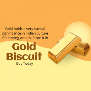 Invest In Gold Biscuits - Secure Your Wealth Design For LinkedIn