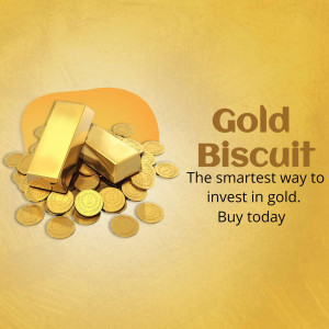 Gold Biscuit Investment Design For Facebook