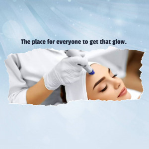 Close-up of a woman receiving a diamond microdermabrasion facial treatment.
