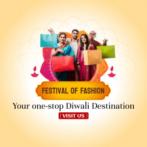 Festival Of Fashion - Diwali Sale Marketing Image For LinkedIn