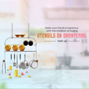 Dhanteras Utensils Offer - Silver Utensils and Gold Coins