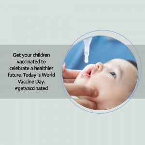 Close-up of a healthcare worker administering a vaccine to a baby, promoting vaccination for a healthier future.