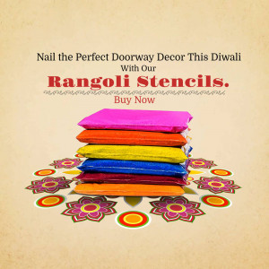 Diwali Doorway Decor With Rangoli Stencils Creative Design For Twitter