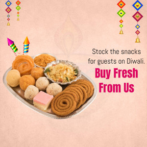 Diwali Sweets And Snacks Image For LinkedIn