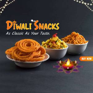 Diwali Snacks - A Festive Treat Banner For Facebook