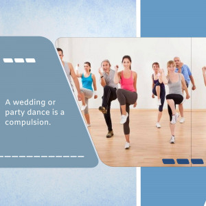 Group of people participating in a dance fitness class.