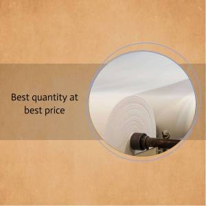 Image of a paper roll with text 'Best quantity at best price'