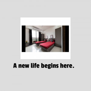 A well-lit bedroom with two single beds and modern decor.