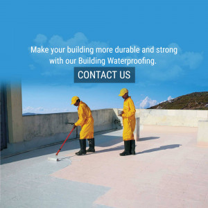 Building Waterproofing Services Business Poster For Instagram