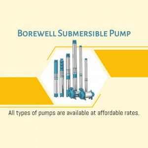 Borewell Submersible Pump Advertisement Post For LinkedIn
