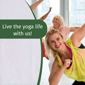 Group of women practicing yoga in a studio