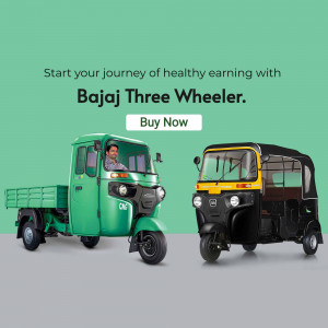 Bajaj Three Wheeler - Earn With Us Template For Google Business Profile