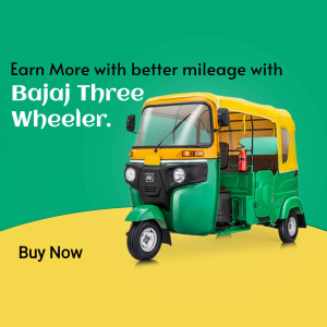 Bajaj Three Wheeler - Earn More Flyer For Google Business Profile