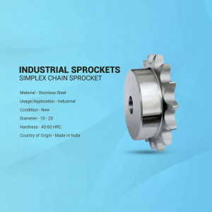 Stainless steel industrial simplex chain sprocket with specifications