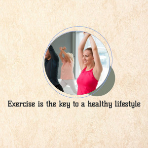 People exercising indoors in a fitness class