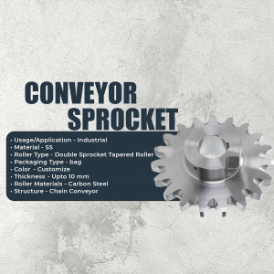 Industrial conveyor sprocket with specifications